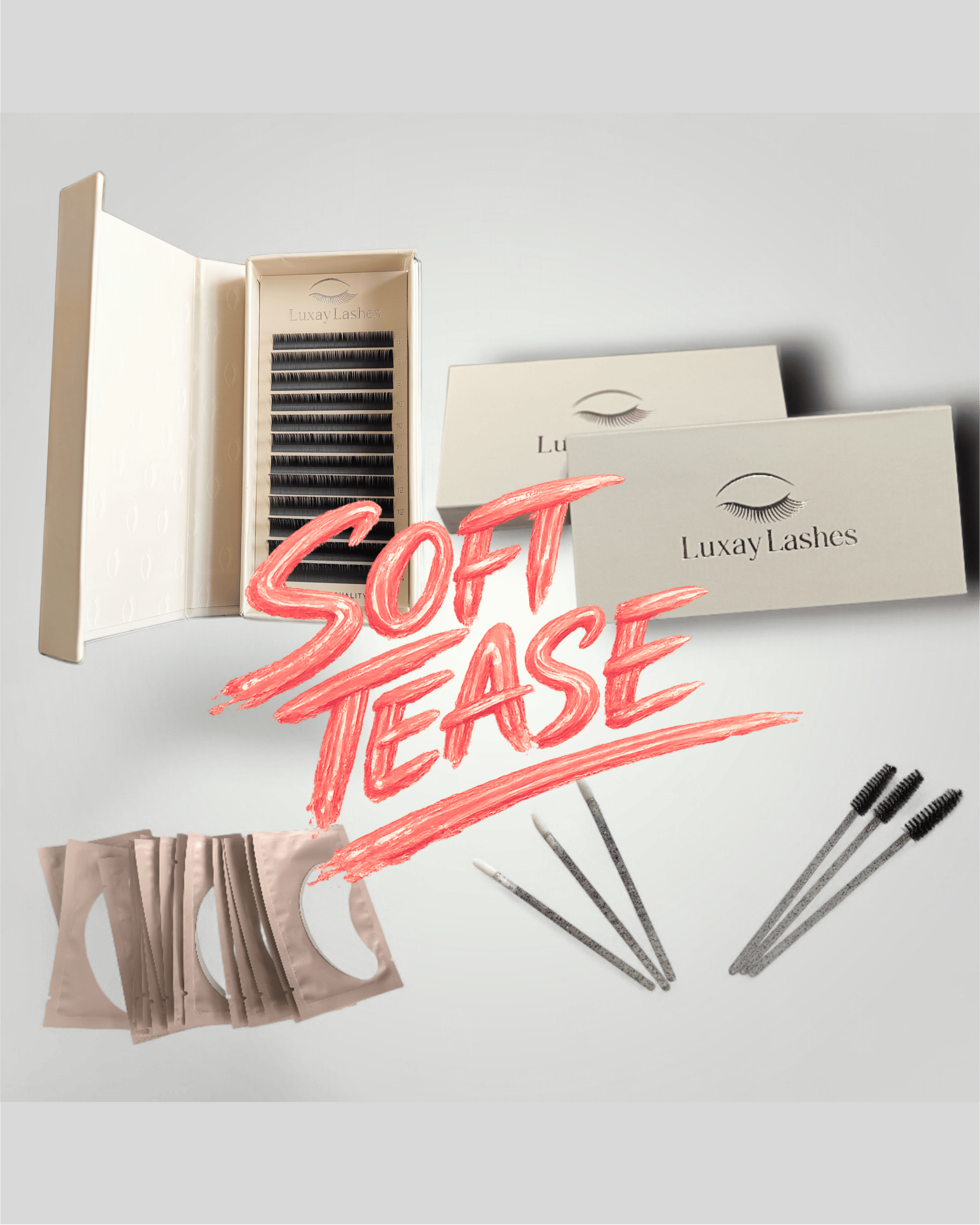 Zestaw do przedłużania rzęs LuxayLashes SOFT TEASE